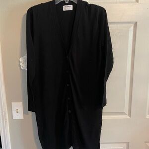 Black Button-Up Cardigan